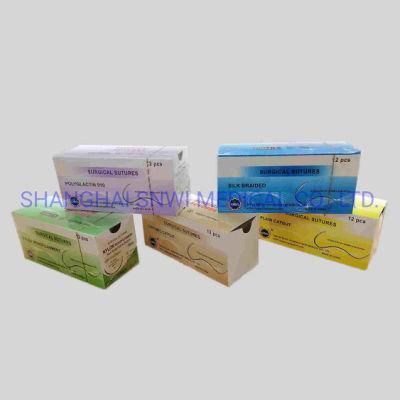 Hot Sale Disposable Medical Supply Sterile Surgical Suture with Needle for Hospital Use