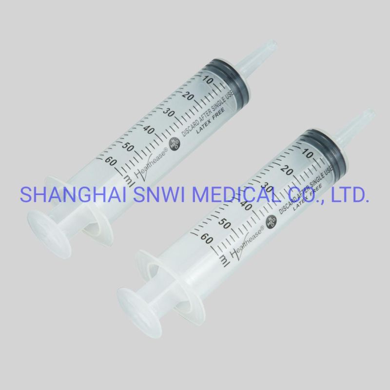 2 or 3 Parts Plastic Syringe and ISO13485