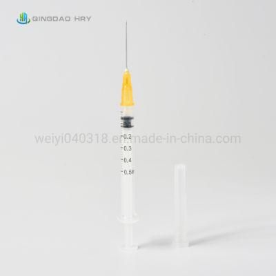 Factory Wholesale 0.3ml -10ml Auto-Disable Medical Injection Syringe Safety Syringe with CE FDA ISO 510K