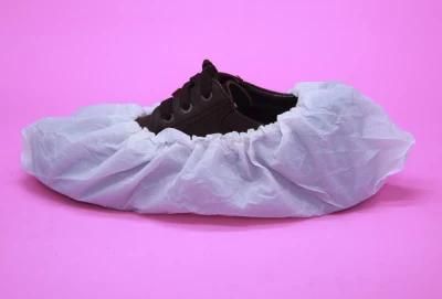 Disposable Anti-Skid Plastic &amp; Non-Woven Fabric Durable Shoe Cover Factory