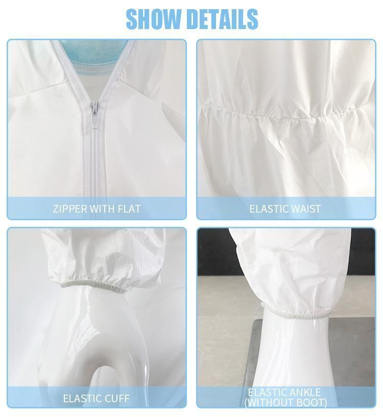 Nonwoven Disposable Protection Suits, Spp SMS Mf Coverall Suit for Industry