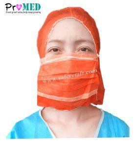 ISO13485 Qualified Surgical/Medical/Fatory/Lab/Food Service Disposable Astronaut Space Cap With Mask