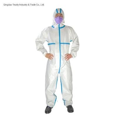 Disposable Medical Protective Hospital Nonwoven Coverall Overall Protective Clothing for USA/European