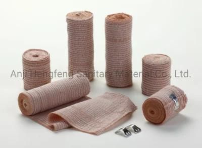 Medical Skin Color Hagh Elastic Cotton Bandage 15cm X 4.5m