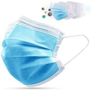 Medical Supply 3 Ply Disposable Earloop Face Mask Disposable Surgical Mask in Blue Color
