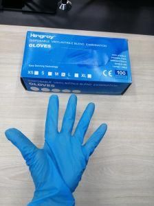 Disposible Powder Free Vinyl/Nitrile Gloves Blue