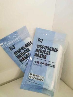 Disposable Non-Woven 3 Ply Medical Grade Face Mask with Ce/FDA