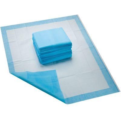 Manufacturer Wholesale Super Absorbency Disposable Blue 60*90 Underpad for Hospital