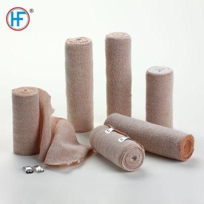 Mdr CE Approved Medical Natural (Bleached) Plain Elastic Bandage Individually Packed in Waterproof Bag