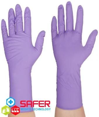 Medical Gloves Nitrile Powder Free Box with OEM Brand Service Violet
