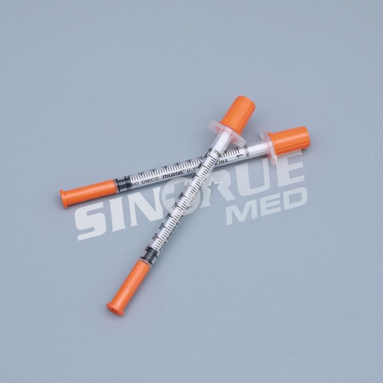 1ml 100 I. U Disposable Insulin Syringe