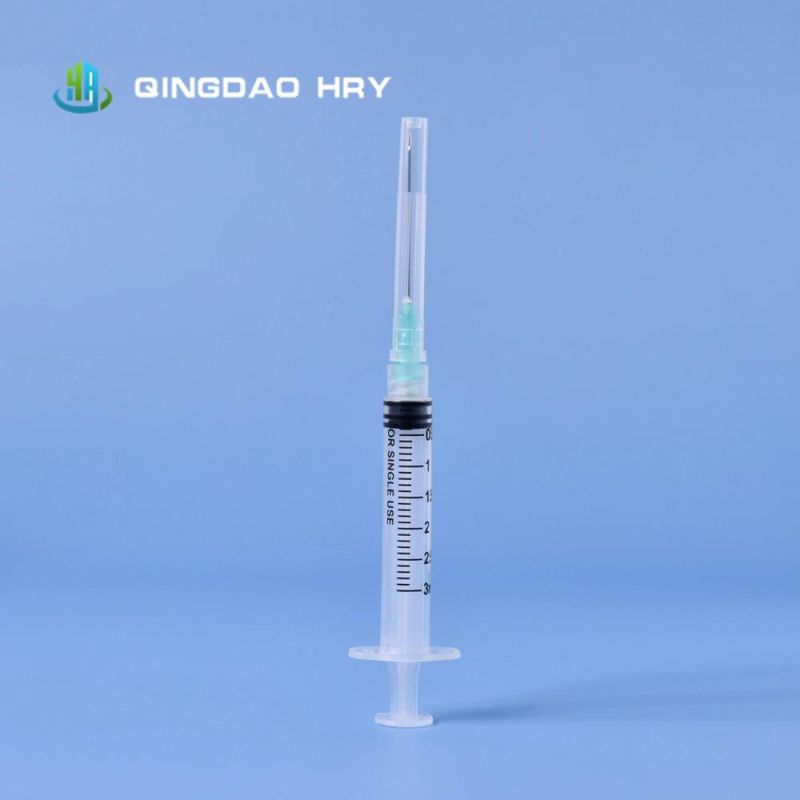 3ml Medical PP Disposable Syringe with Needle for Single Use with All Sizes Fast Delivery