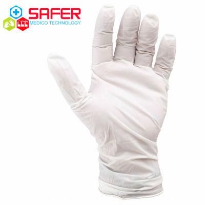 Nitrile Powder Free Examination Gloves White Disposable From Malaysia