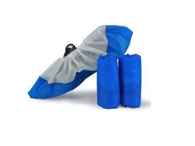 Disposable PP+PE Plastic Shoes Cover Medical Non Slip Shoe Covers