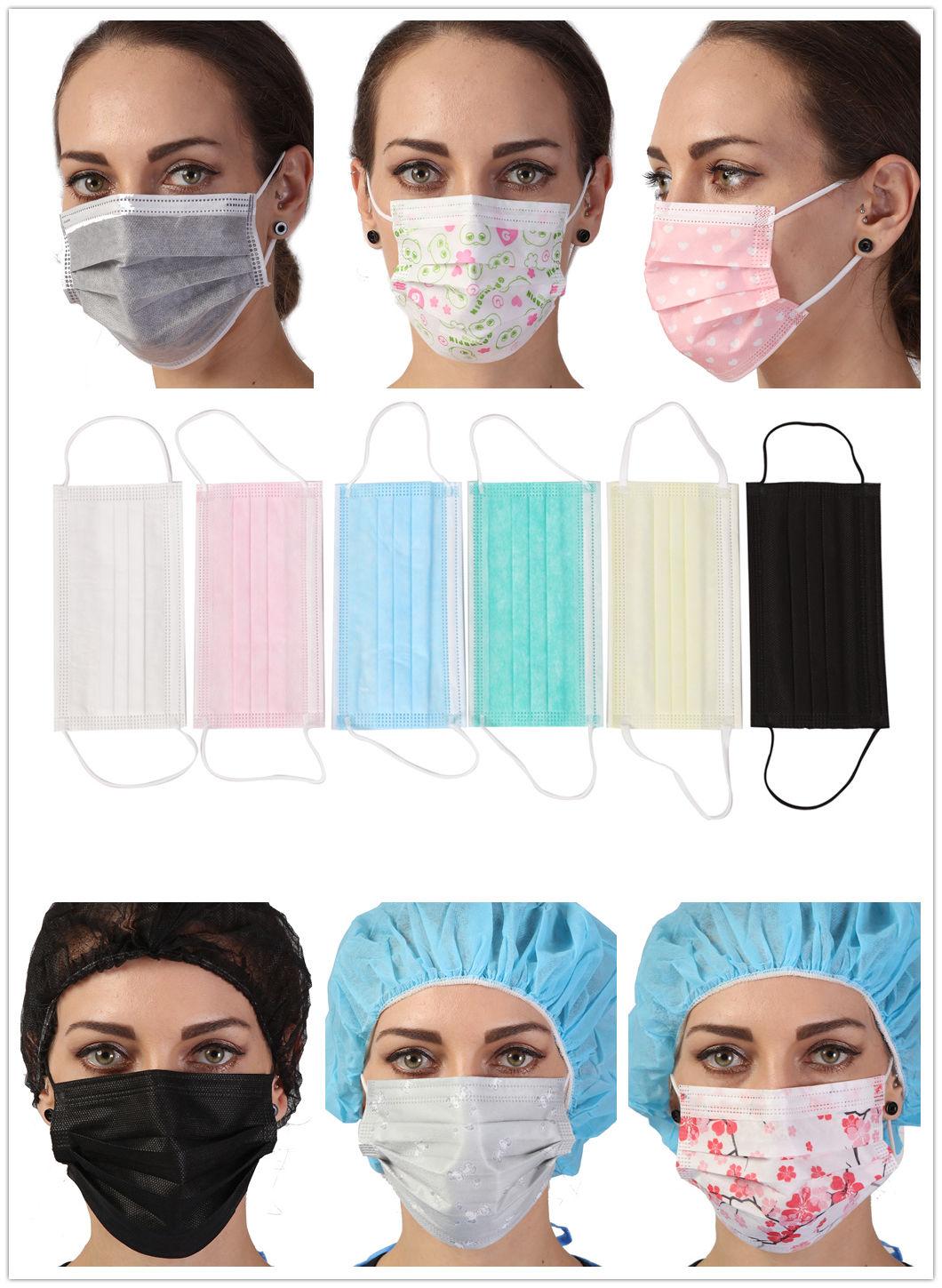 3 Layers China Design Cloth Face Cover Medical Mask with Protective Nose Clip