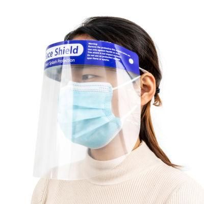 Transparent Face Shield/ Anti Fog Anti Splash Plastic Safety Adjustable Face Shield