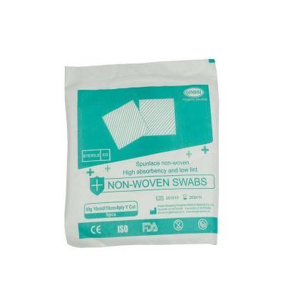 Custom Sterile Medical Non Woven Swab Pad 5*5 Cm