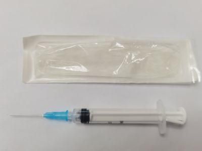 Disposable Medical Auto Disable Syringe Retractable Needle Safety Syringe with Safety Needle FDA CE