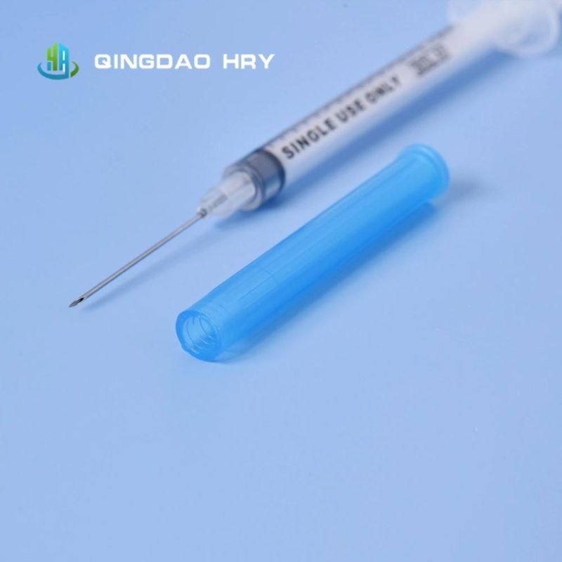 High Quality Dead Space Disposable Injection Syringe * Injector with Needle 1ml From China Factory CE FDA 510K