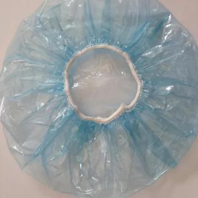 Cheap Hotel Hairdressing and Hair Dyeing Waterproof Dustproof Plastic Disposable Shower Cap