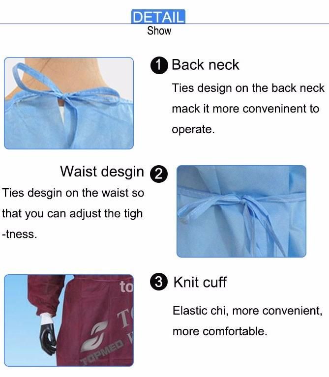 Disposable Gowns, Medical Gown for Hospital Use