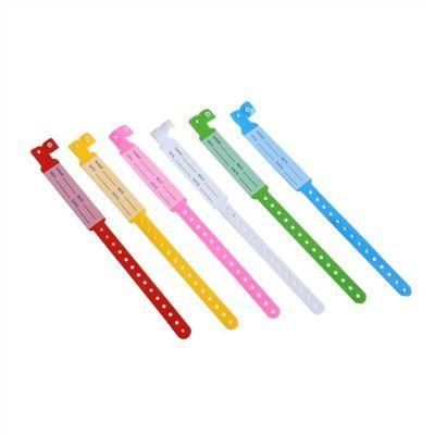 Disposable Medical PVC Plastic Identification Bracelet Wristbands for Hospital Patient