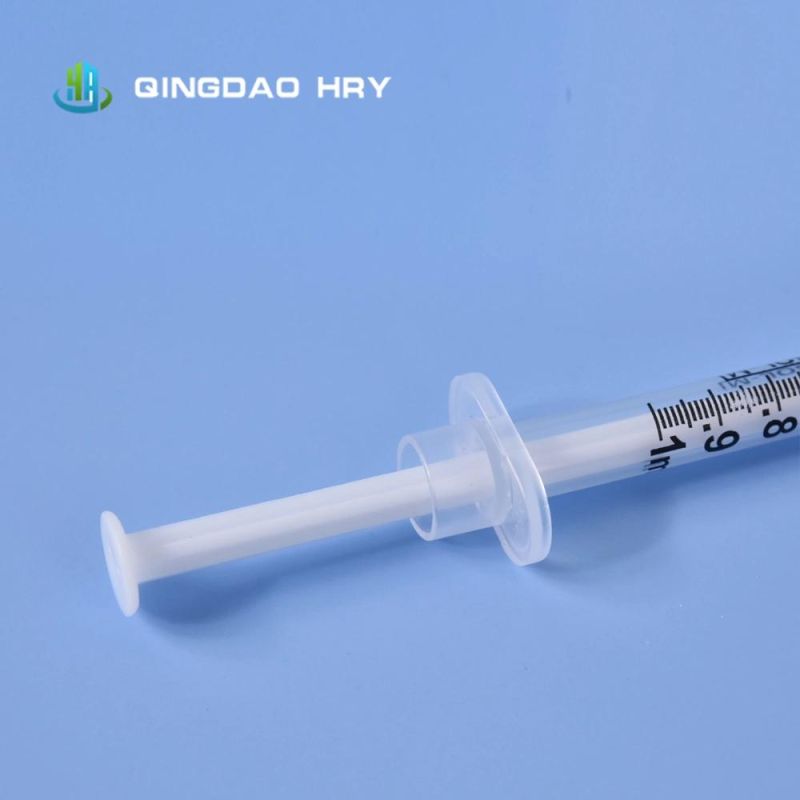 High Quality Dead Space Disposable Injection Syringe * Injector with Needle 1ml From China Factory CE FDA 510K