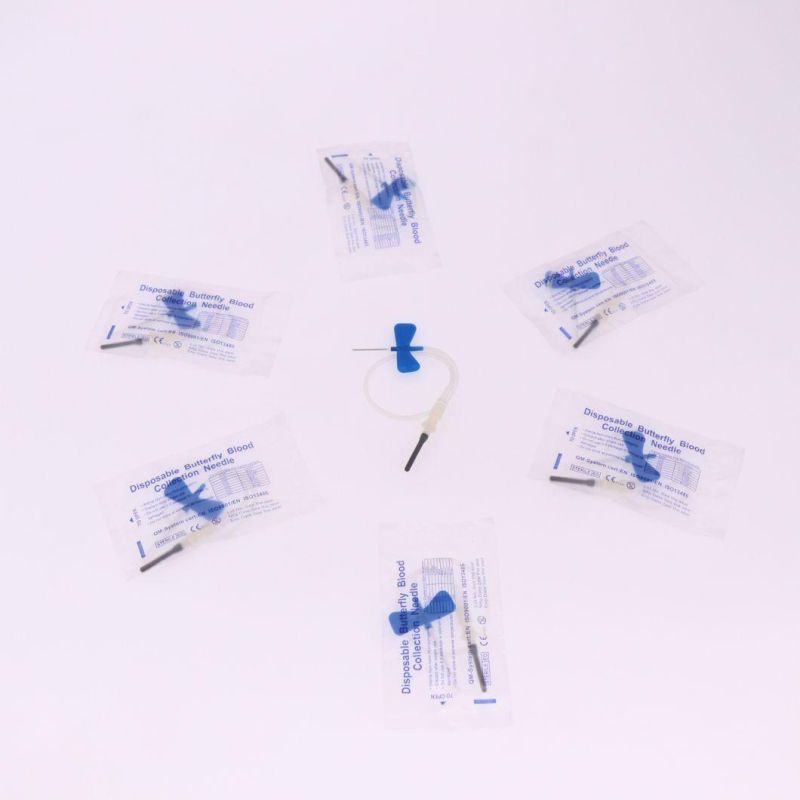 Butterfly Blood Collection Needle Disposable Safety Two Wings Blood Collection