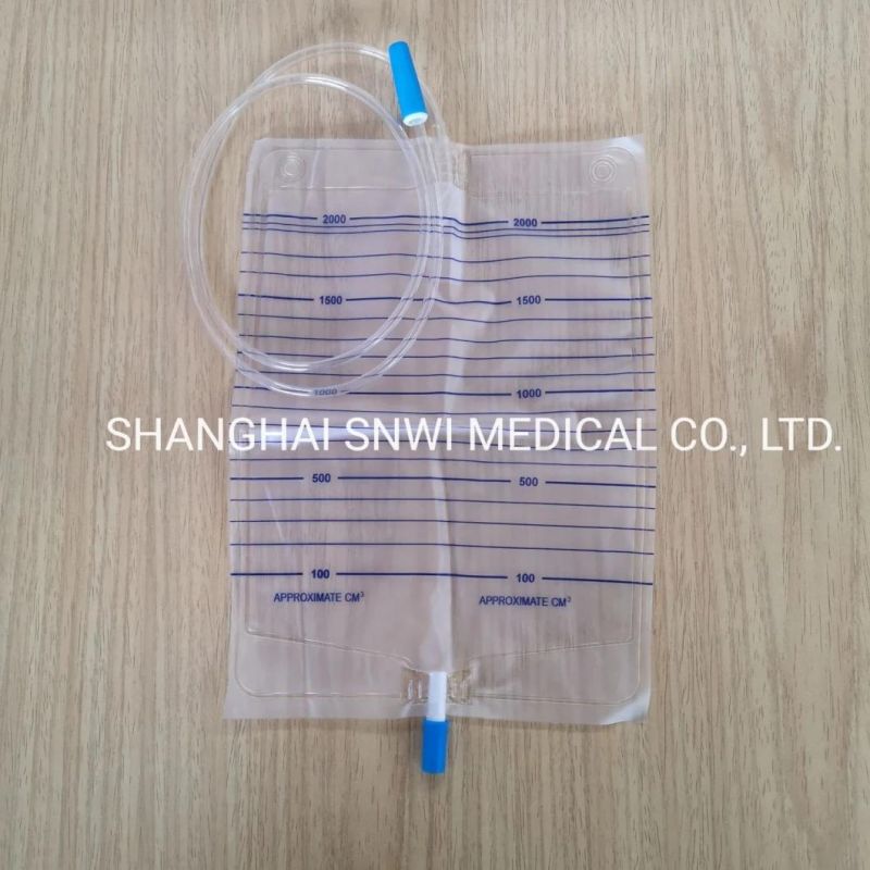 Disposable Medical Surgical Sterile PVC Urinary Urine Collection Drainage Bags Used in Hospital