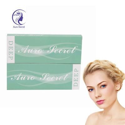 Auro Secret 2ml Gel Deep Cross Linked Injection Knee Lips Face Hyaluronic Acid Dermal Hilps Filler Korea