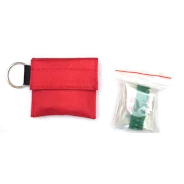 CPR Face Shield Nylon Bag CPR Mask Key Chain