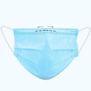 Protective Equipment Medical Masks Disposable Masks Protect Against Dust and Germs for Adults Three Layers of Blue Respirator with Ce