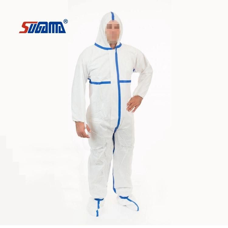 Waterproof Chemical Resistant Safety Protective Clothing Disposable Coverall