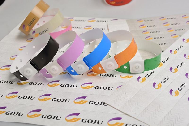 Adult Use L Shape Plastic ID Wristband with Full Color