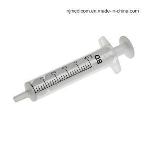 Ce/ISO Approved Luer Lock 5ml Disposable Syringes