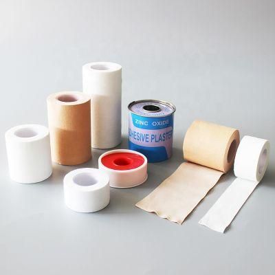 100%Cotton Athletic Zinc Oxide Glue Sports Tape Zinc Oxide Medical Tape White Color Adhesive Plaster