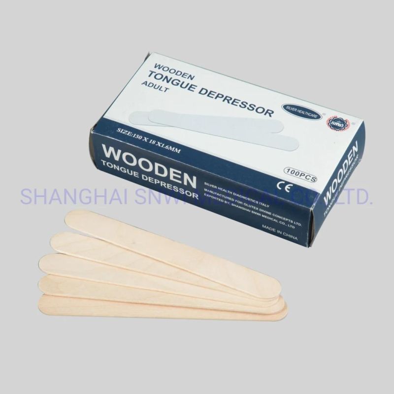 Made in China Disposable Medical Birch Wood Tongue Depressor