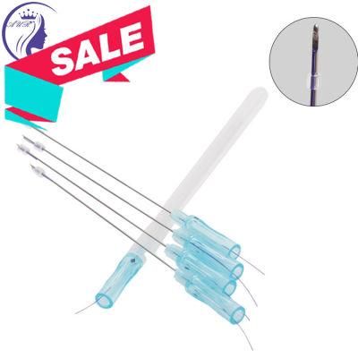 Contour 19g 100mm Cogged V Line Type Thread Barbed Pdo Face Lifting with Cannula