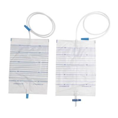 Wego Disposable Sterilize Medical Grade PVC Urine Meter Drainage Bag