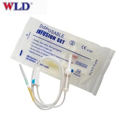 Sterile Disposable Infusion IV Set with Blowing-Model Drip Chamber