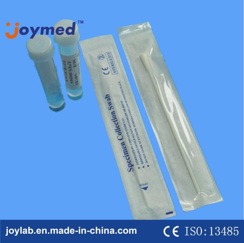 FDA Ce Tga Approved Sterile Utm Kit Vtm Kit 3ml Transport Media Nasopharyngeal Flocked Swab Throat Rayon Swab