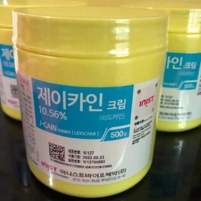 Original Korean J Cain Numbing Cream 10.56% 15.6% Tattoo Painless 25.8% Lidocaine Anesthetic Cream 500g SPA Salon Use for Face and Body