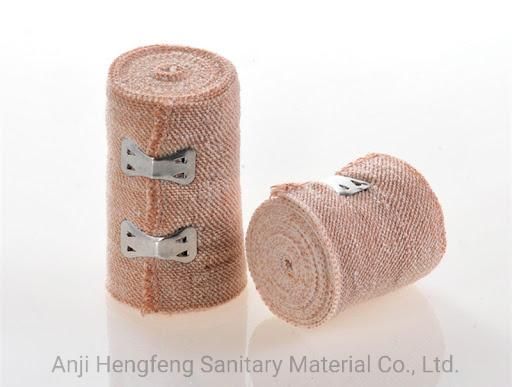 Mdr CE Approved Factory Price Rubber Bandage Elastic Plain Bandage for Hospital