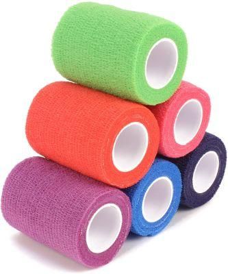 24 Rolls Self Adherent Wrap 4 Inch Bandage Breathable Athletic Tape Stretch Wrap Roll Sports Wrap Tape Self Adhesive Wrap