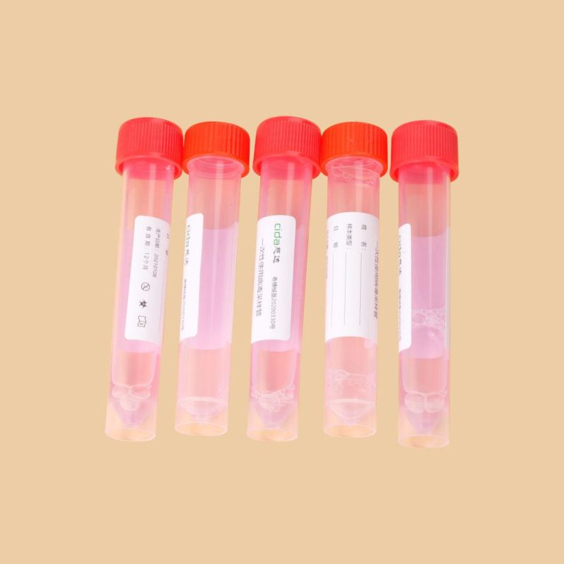 Disposable Medical Viral Virus Sampling Tube with Collection Swabs