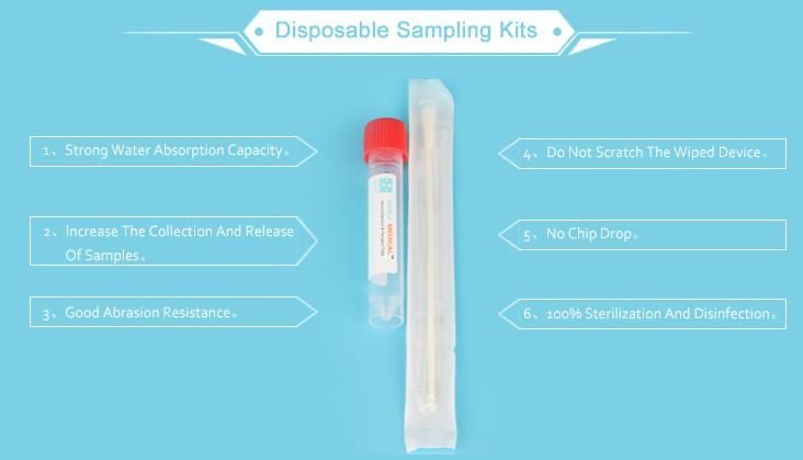 Vtm Disposable Virus Specimen Collection Tube with Swab