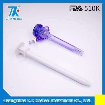 Disposable Laparoscopy Instrument Bladeless Trocar with Stability Sleeve