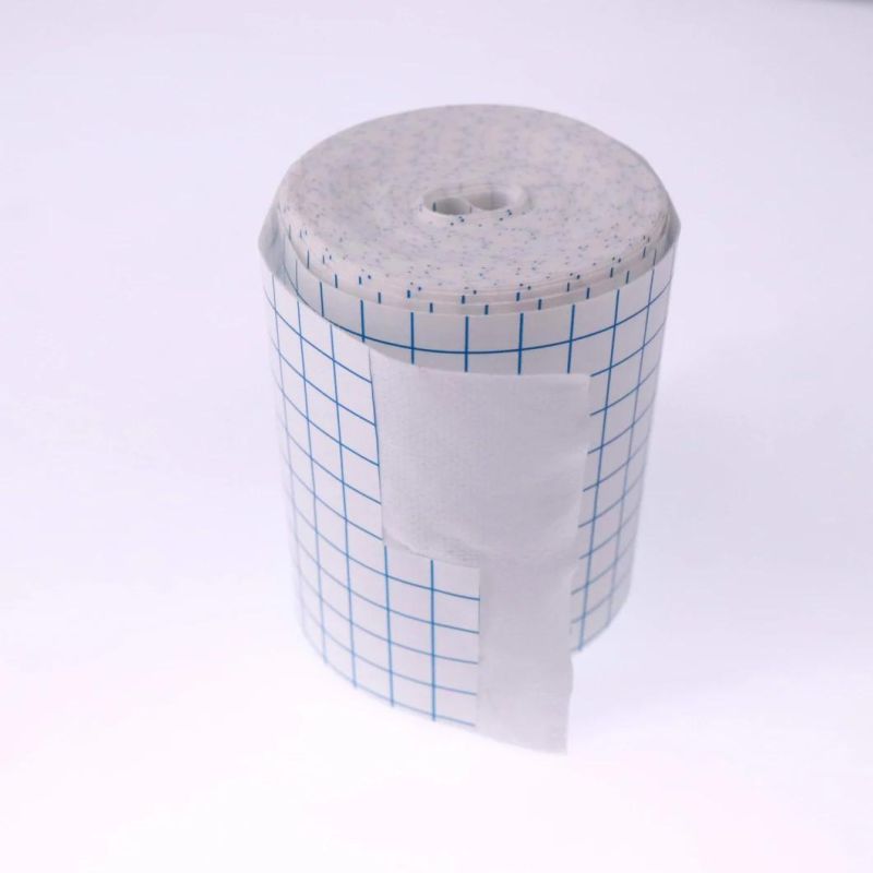 Surgical Adhesive Non Woven Clipped Tape Rolls Wound Dressing