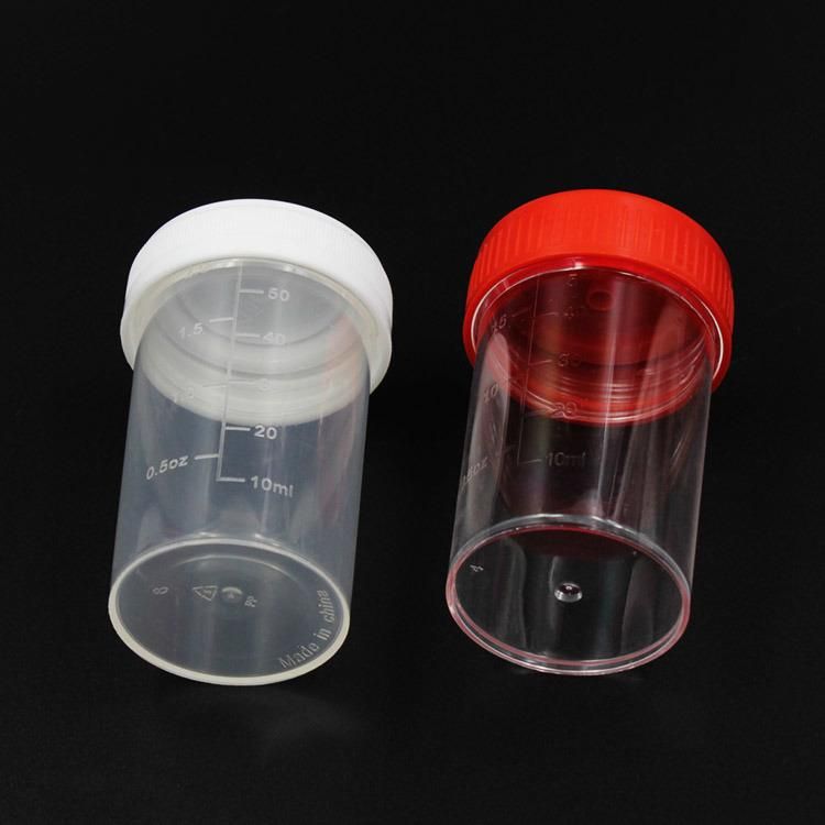 Hospital Disposable Plastic Sterile 40ml Urine Sample Cup Test Container Collector