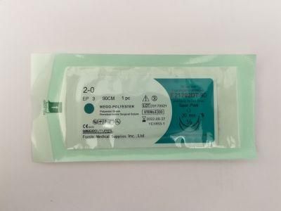 Polyester Suture with Pledget Double Needle